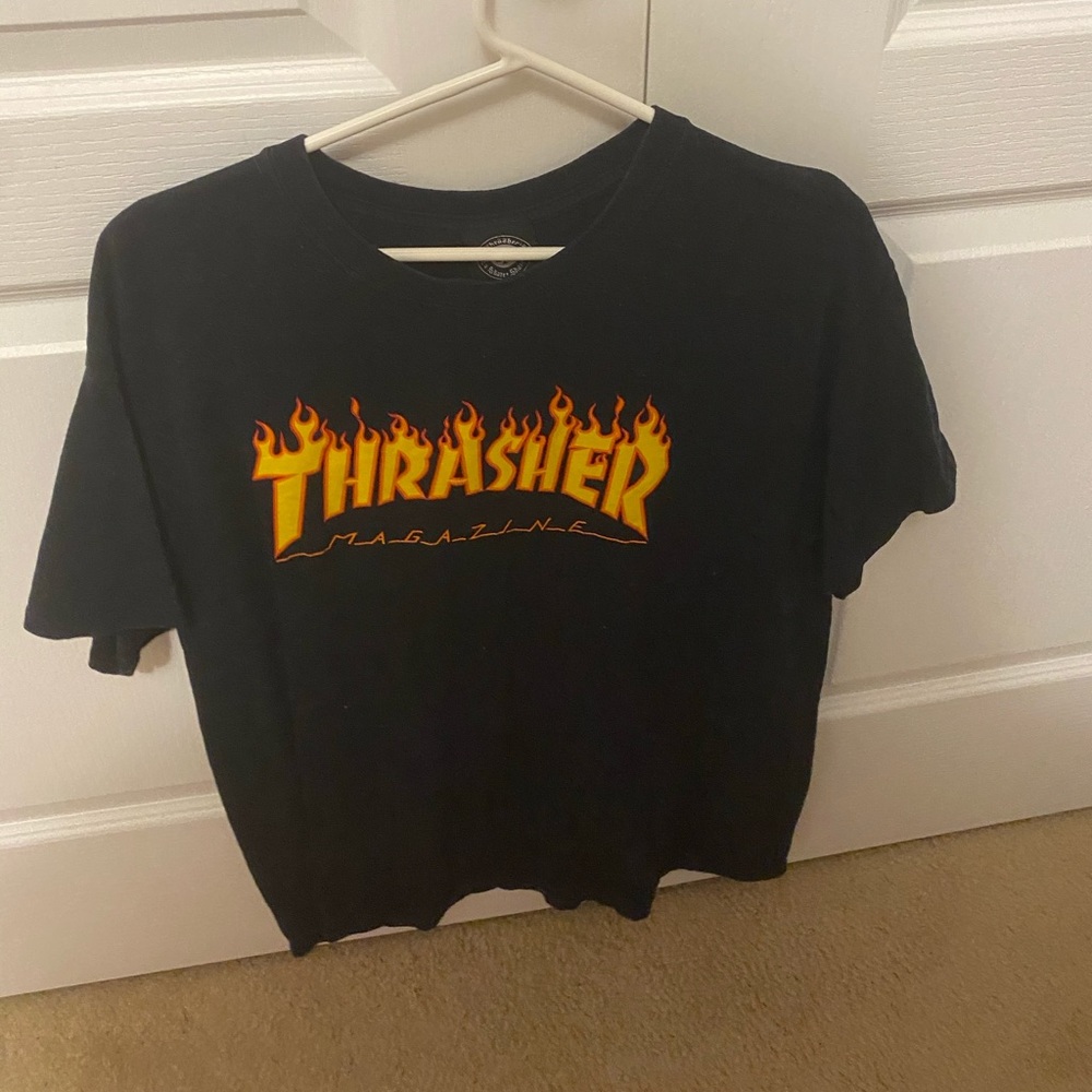 Thrasher Black T Shirt